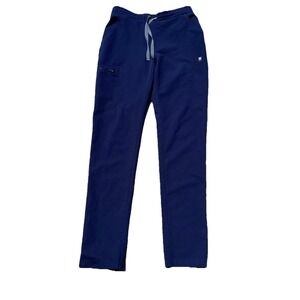 Figs Cargo Scrub Pants XS Tall Navy Blue Technical Collection 28x32